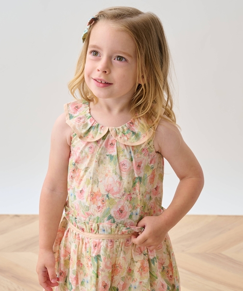 sense of wonder（センスオブワンダー）の「ローズガーデンワンピース（ワンピース・キッズ・サーモンピンク/ピンク・90cm/80ｃｍ/120cm/100cm/110cm）」の15枚目の写真