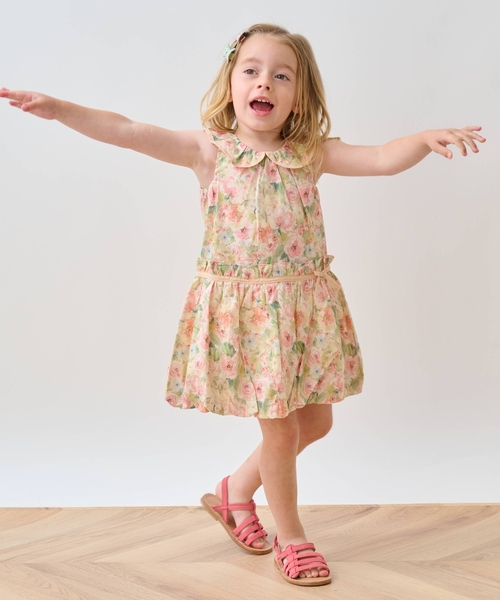 sense of wonder（センスオブワンダー）の「ローズガーデンワンピース（ワンピース・キッズ・サーモンピンク/ピンク・90cm/80ｃｍ/120cm/100cm/110cm）」の17枚目の写真