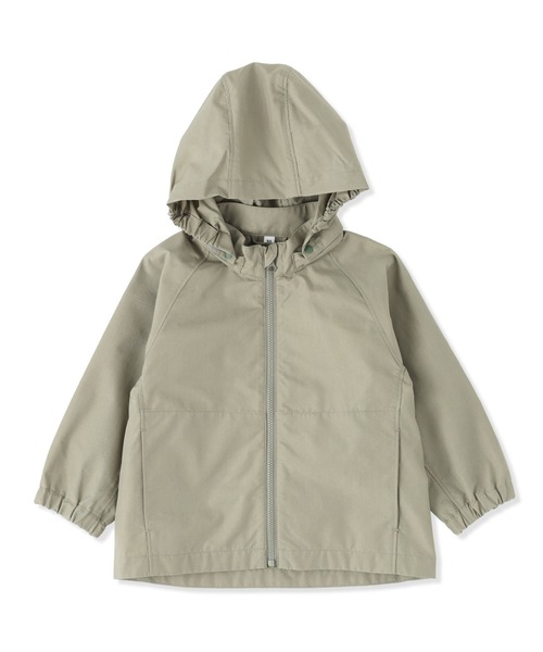 Rocawear フード付きジャケット 8号 ベージュ セール】 〔 +サイズ 〕 二重織サテン フード付きブルゾン （その他