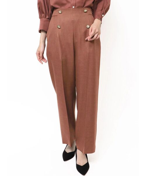 TONAL（トーナル）の「【TONAL×貴島明日香コラボ】マルチセットマリンワイドパンツ（その他パンツ・レディース・ピンク/ブラウン/ダークオレンジ/ネイビー/ベージュ・MEDIUM/SMALL）」の5枚目の写真