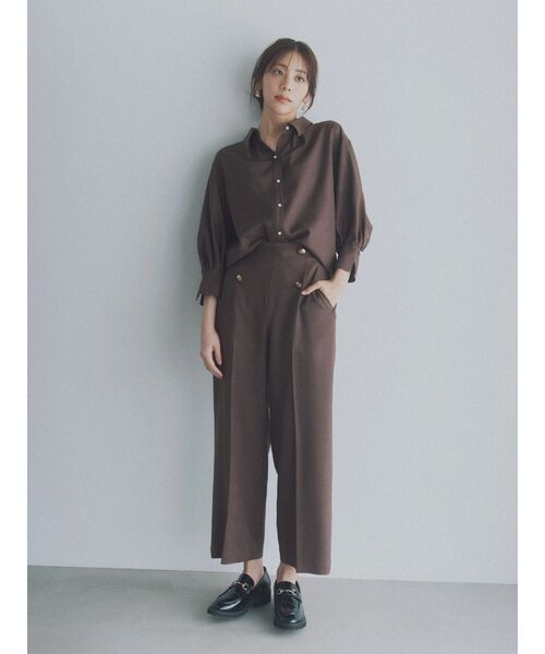 TONAL（トーナル）の「【TONAL×貴島明日香コラボ】マルチセットマリンワイドパンツ（その他パンツ・レディース・ピンク/ブラウン/ダークオレンジ/ネイビー/ベージュ・MEDIUM/SMALL）」の9枚目の写真