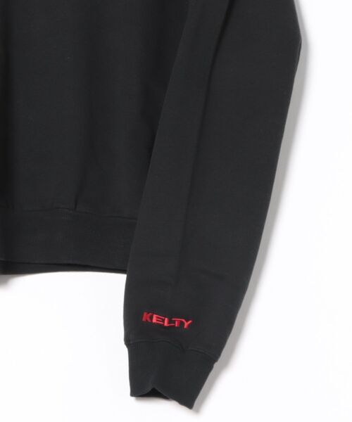 KELTY(ケルティ)の「【KELTY】Mini Logo Cropped Crew Neck Sweat / ミニロゴクロップドクルーネックスウェット(スウェット・レディース・ネイビー/ベージュ/グレー/ホワイト/ブラック・FREE)」の8枚目の写真