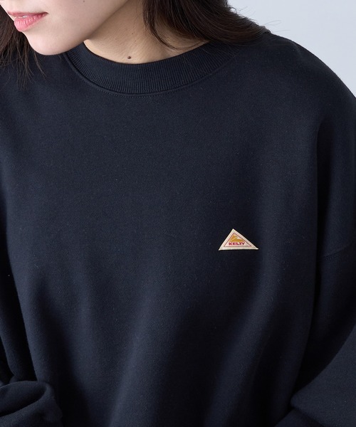 KELTY(ケルティ)の「【KELTY】Mini Logo Cropped Crew Neck Sweat / ミニロゴクロップドクルーネックスウェット(スウェット・レディース・ネイビー/ベージュ/グレー/ホワイト/ブラック・FREE)」の2枚目の写真