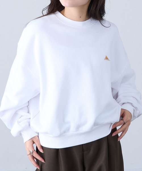 KELTY(ケルティ)の「【KELTY】Mini Logo Cropped Crew Neck Sweat / ミニロゴクロップドクルーネックスウェット(スウェット・レディース・ネイビー/ベージュ/グレー/ホワイト/ブラック・FREE)」の9枚目の写真