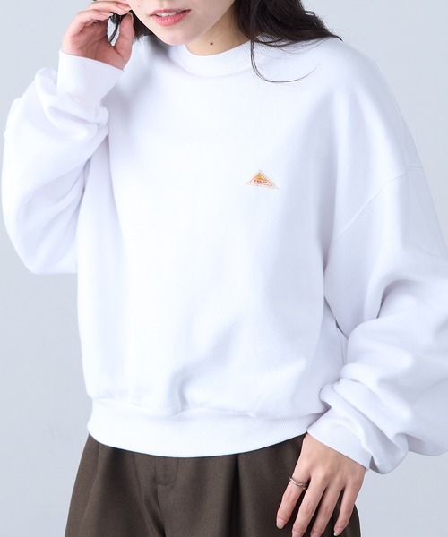 KELTY(ケルティ)の「【KELTY】Mini Logo Cropped Crew Neck Sweat / ミニロゴクロップドクルーネックスウェット(スウェット・レディース・ネイビー/ベージュ/グレー/ホワイト/ブラック・FREE)」の10枚目の写真