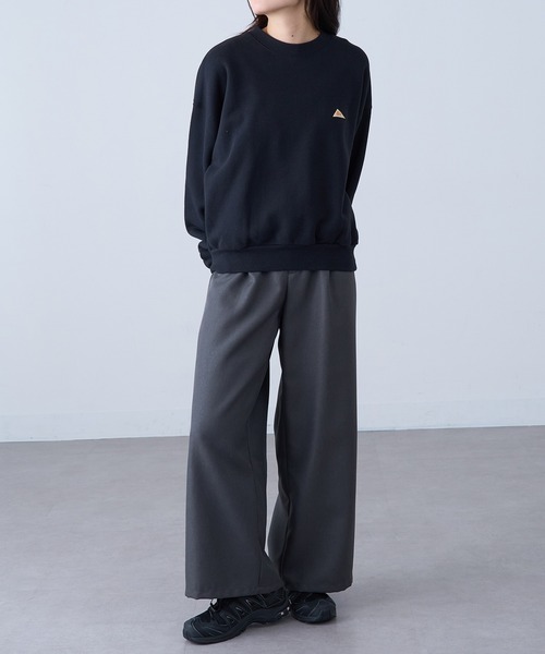 KELTY(ケルティ)の「【KELTY】Mini Logo Cropped Crew Neck Sweat / ミニロゴクロップドクルーネックスウェット(スウェット・レディース・ネイビー/ベージュ/グレー/ホワイト/ブラック・FREE)」の17枚目の写真