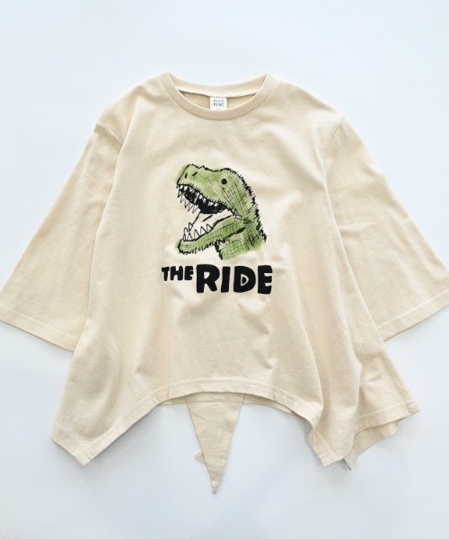 nicohrat（ニコフラート）の「nicohrat/ニコフラート 恐竜なりきり　ロングＴシャツ（Tシャツ/カットソー・キッズ・ブルー/アイボリー/オリーブ・90cm/100cm/110cm/120cm/130cm/140cm）」の12枚目の写真