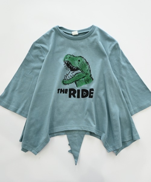 nicohrat（ニコフラート）の「nicohrat/ニコフラート 恐竜なりきり　ロングＴシャツ（Tシャツ/カットソー・キッズ・ブルー/アイボリー/オリーブ・90cm/100cm/110cm/120cm/130cm/140cm）」の16枚目の写真