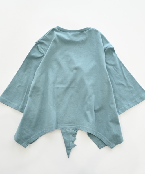 nicohrat（ニコフラート）の「nicohrat/ニコフラート 恐竜なりきり　ロングＴシャツ（Tシャツ/カットソー・キッズ・ブルー/アイボリー/オリーブ・90cm/100cm/110cm/120cm/130cm/140cm）」の17枚目の写真