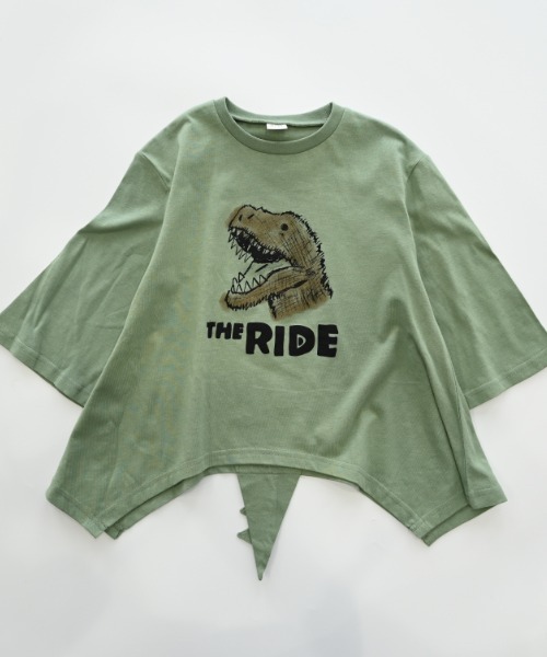 nicohrat（ニコフラート）の「nicohrat/ニコフラート 恐竜なりきり　ロングＴシャツ（Tシャツ/カットソー・キッズ・ブルー/アイボリー/オリーブ・90cm/100cm/110cm/120cm/130cm/140cm）」の20枚目の写真