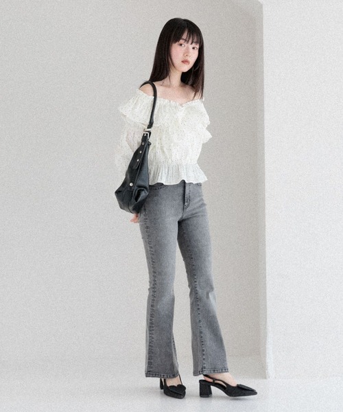 Heather（ヘザー）の「フリルクロスブラウス　589921（シャツ/ブラウス・レディース・ブラウン/オフホワイト/ピンク/ホワイト系その他・FREE）」の15枚目の写真