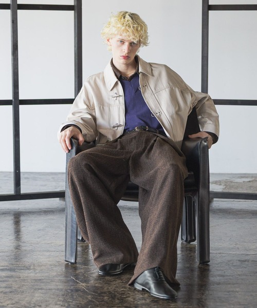 HARE（ハレ）の「【SET UP対応】ツイードクロスタックワイドパンツ