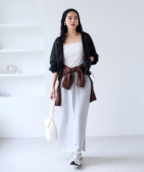 セール】【WEB限定】バックフリルライトフードブルゾン（ブルゾン