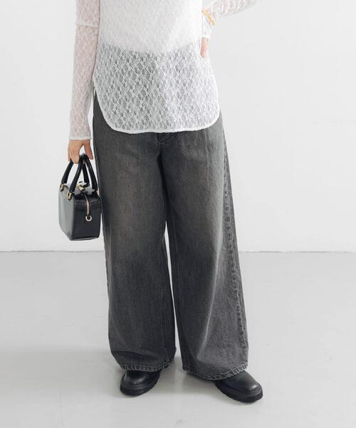 Lee(リー)の「『別注』Lee101×URBAN RESEARCH BAGGYPANTS(デニムパンツ・レディース・スミクロ/ブラック・X-SMALL/SMALL/MEDIUM/LARGE)」の4枚目の写真