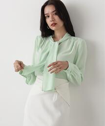 PINKY&DIANNE | ◆ラッフルアクセントボウタイブラウス(シャツ/ブラウス)