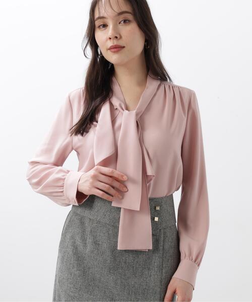 PINKY&DIANNE（ピンキーアンドダイアン）の「◆ラッフルアクセントボウタイブラウス（シャツ/ブラウス・レディース・ピンク/ホワイト/ライトグリーン・38/36）」の15枚目の写真
