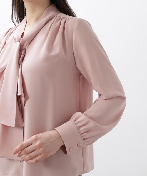 ◇ラッフルアクセントボウタイブラウス（シャツ/ブラウス