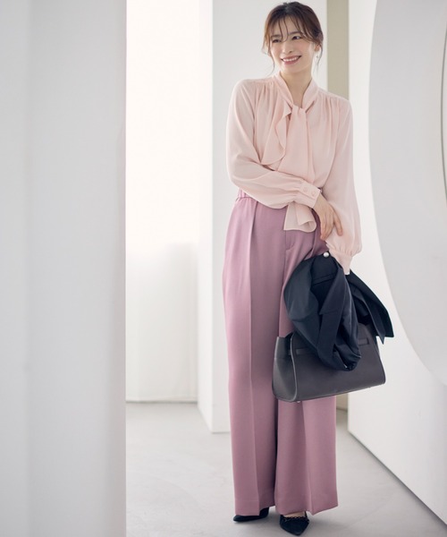 ◇ラッフルアクセントボウタイブラウス（シャツ/ブラウス