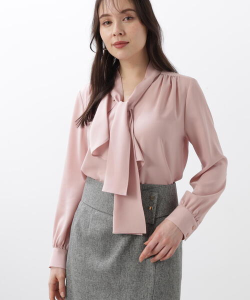 ◇ラッフルアクセントボウタイブラウス（シャツ/ブラウス