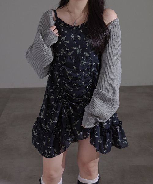 apres jour mignon(アプレジュールミニョン)の「袖ボリュームボレロ【ZOZOTOWN限定アイテム】(カーディガン/ボレロ・レディース・ブラック/グレー/アイボリー/ブラウン系その他・X-LARGE/フリー)」の9枚目の写真