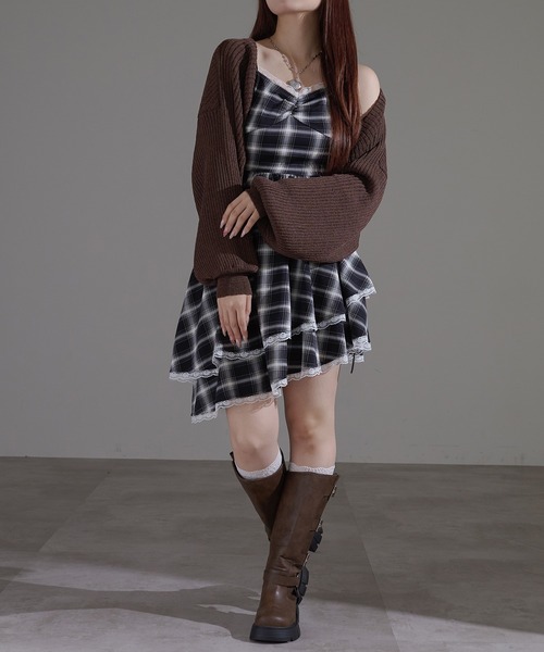 apres jour mignon(アプレジュールミニョン)の「袖ボリュームボレロ【ZOZOTOWN限定アイテム】(カーディガン/ボレロ・レディース・ブラック/グレー/アイボリー/ブラウン系その他・X-LARGE/フリー)」の12枚目の写真