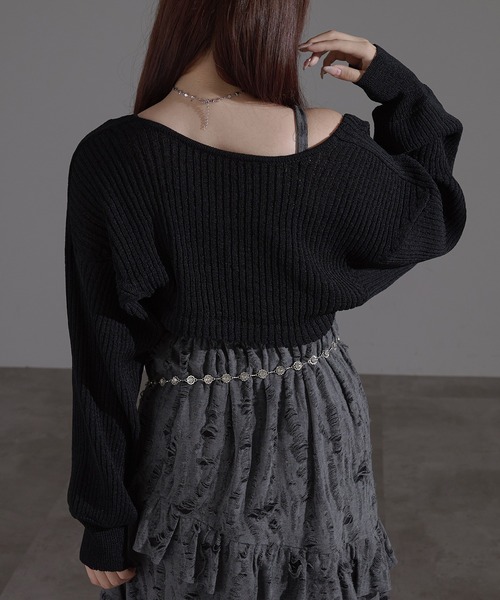 apres jour mignon(アプレジュールミニョン)の「袖ボリュームボレロ【ZOZOTOWN限定アイテム】(カーディガン/ボレロ・レディース・ブラック/グレー/アイボリー/ブラウン系その他・X-LARGE/フリー)」の18枚目の写真