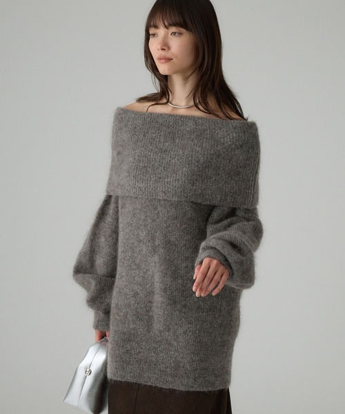 オフショルニットプルオーバー（ニット/セーター）｜BABYLONE