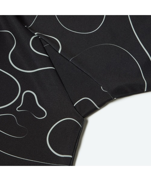 penguin BY MUNSINGWEAR（ペンギン バイ マンシングウェア）の「GOLF COURSE PRINT STRETCH GAME HALF SHIRT　半袖ストレッチポロシャツ ゴルフウェア（ポロシャツ・メンズ・ブラック/グリーン・M/L/XL）」の9枚目の写真