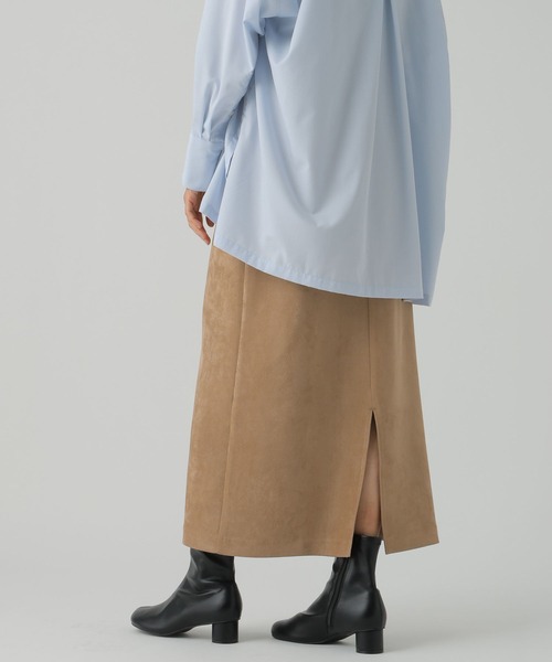 Elura（エルーラ）の「フェイクレザースカート/590909（スカート・レディース・ブラック/キャメル・MEDIUM/LARGE）」の10枚目の写真