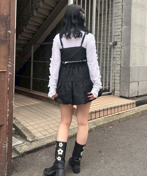 Candy Stripper（キャンディストリッパー）の「MY LOVER BALOON ドレス（ワンピース・レディース・ブラック/オフホワイト/ピンク・FREE）」の9枚目の写真