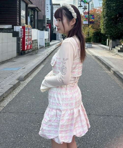 Candy Stripper（キャンディストリッパー）の「MY LOVER BALOON ドレス（ワンピース・レディース・ブラック/オフホワイト/ピンク・FREE）」の18枚目の写真