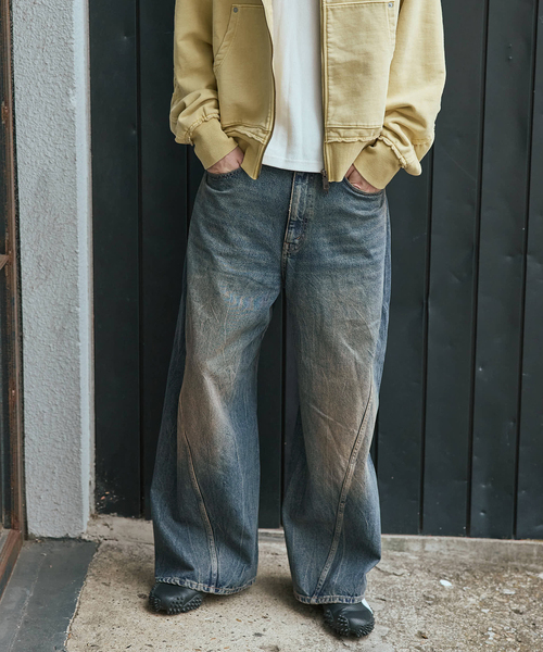 JOURNAL STANDARD(ジャーナルスタンダード)の「3Dキャノン 5ポケット デニムパンツ(デニムパンツ・メンズ・クリアブルー/ブラック×ブラック/コバルトブルー・SMALL/MEDIUM/LARGE)」の14枚目の写真