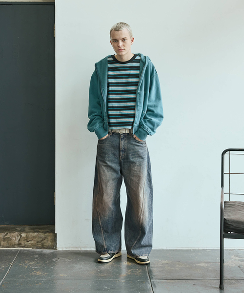 JOURNAL STANDARD(ジャーナルスタンダード)の「3Dキャノン 5ポケット デニムパンツ(デニムパンツ・メンズ・クリアブルー/ブラック×ブラック/コバルトブルー・SMALL/MEDIUM/LARGE)」の22枚目の写真