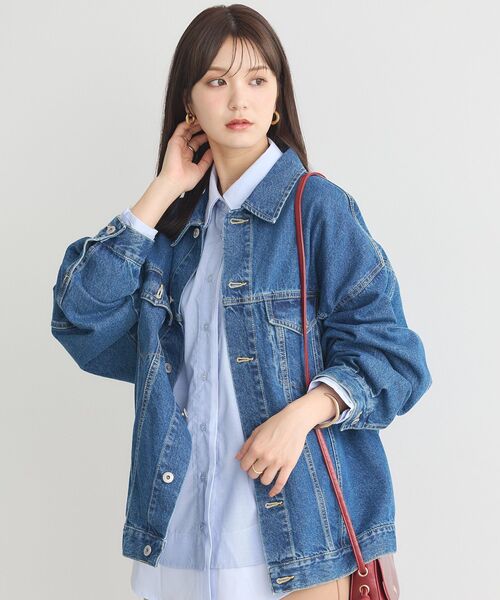 セール】ビッグデニムジャケット（デニムジャケット）｜earth