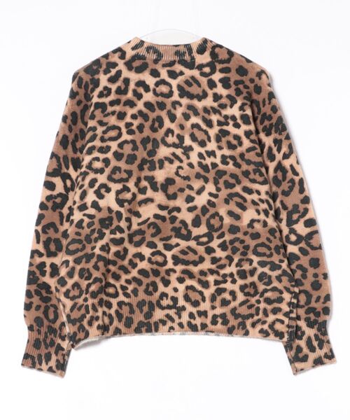 Desigual(デシグアル)の「ミニーマウス刺繍 アニマルプリント クルーネックセーター ニット(ニット/セーター・レディース・ブラウン・XS/S/M/L/XL)」の2枚目の写真