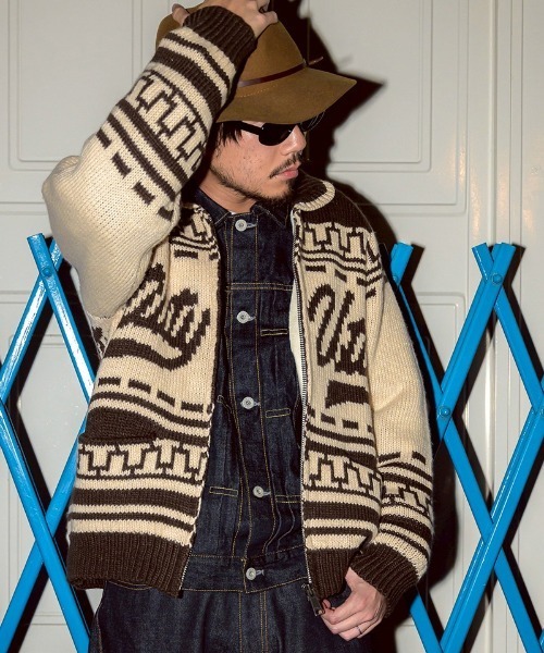 mcg3716- Utility cowichan sweater カウチンニット(ef404-05)