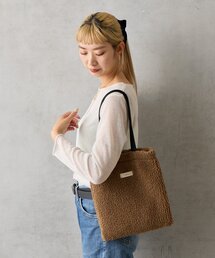 Actually（アクチュアリー）の「ボアフラットトートバッグ（トートバッグ）」