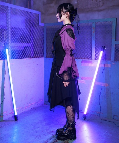 アシメデザインキャミワンピース（ワンピース）｜NIBBLE POISON