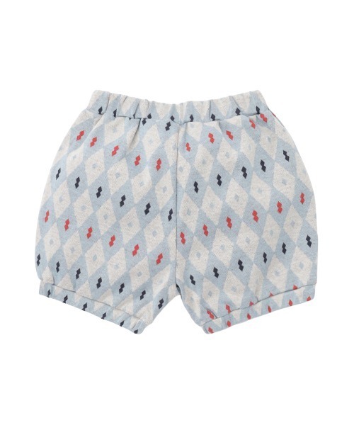 moimoln(モイモルン)の「【日本限定販売】【セットアップ】配色セーラーカラーダイヤ柄トップス&パンツ(セットアップ・キッズ・ライトブルー・80cm/90cm/100cm/110cm/120cm/130cm)」の4枚目の写真