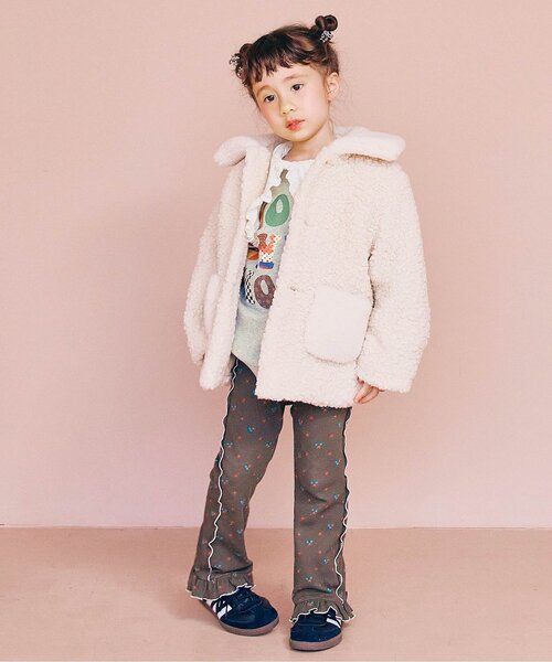 p.premier（ピードットプルミエ）の「【ジュニア対応】ヴィンテージファブリックフォトロゴトレーナー（スウェット・キッズ・ブルー/グレー/オフホワイト・80/90/100/110/120/130/140）」の8枚目の写真