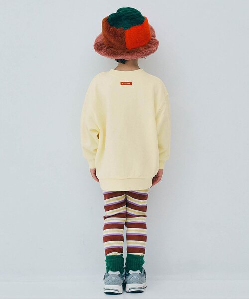 p.premier（ピードットプルミエ）の「【ジュニア対応】ヴィンテージファブリックフォトロゴトレーナー（スウェット・キッズ・ブルー/グレー/オフホワイト・80/90/100/110/120/130/140）」の10枚目の写真