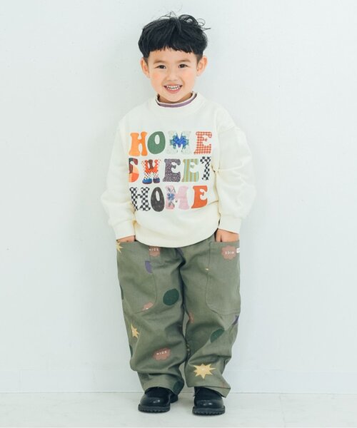 p.premier（ピードットプルミエ）の「【ジュニア対応】ヴィンテージファブリックフォトロゴトレーナー（スウェット・キッズ・ブルー/グレー/オフホワイト・80/90/100/110/120/130/140）」の12枚目の写真