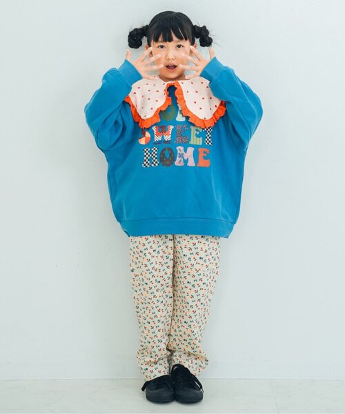 p.premier（ピードットプルミエ）の「【ジュニア対応】ヴィンテージファブリックフォトロゴトレーナー（スウェット・キッズ・ブルー/グレー/オフホワイト・80/90/100/110/120/130/140）」の14枚目の写真