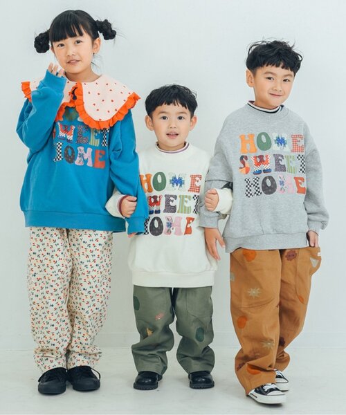 p.premier（ピードットプルミエ）の「【ジュニア対応】ヴィンテージファブリックフォトロゴトレーナー（スウェット・キッズ・ブルー/グレー/オフホワイト・80/90/100/110/120/130/140）」の15枚目の写真