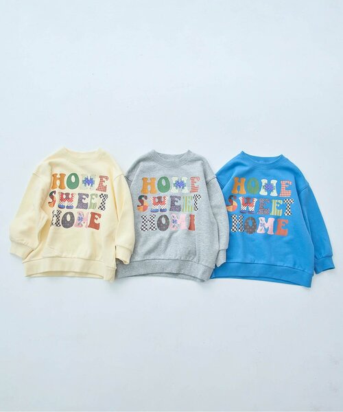 p.premier（ピードットプルミエ）の「【ジュニア対応】ヴィンテージファブリックフォトロゴトレーナー（スウェット・キッズ・ブルー/グレー/オフホワイト・80/90/100/110/120/130/140）」の16枚目の写真