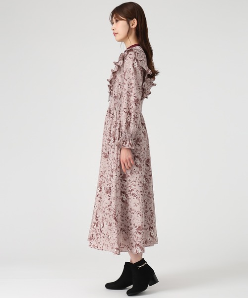 MISCH MASCH(ミッシュマッシュ)の「プリーツフリルフラワーワンピース(ワンピース・レディース・アイボリー/ピンク・M/S)」の9枚目の写真
