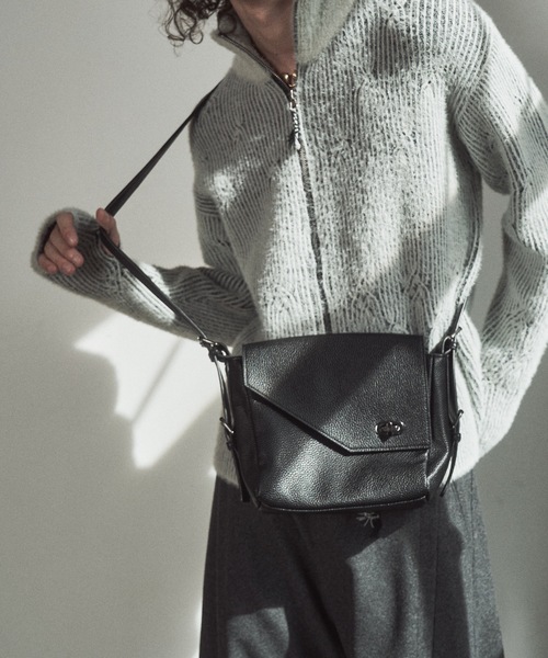 cii(シー)の「CROSS BODY BAG / クロスボディバッグ(ショルダーバッグ・メンズ・ブラック・FREE)」の5枚目の写真