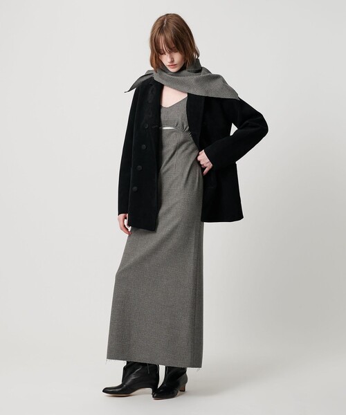 ATTISESSION（アティセッション）の「＜ATTISESSION＞タンクトップ ワンピース（ワンピース・レディース・ブラック/ダークグレー・38/36）」の2枚目の写真