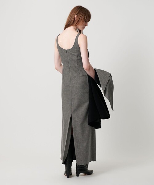 ATTISESSION（アティセッション）の「＜ATTISESSION＞タンクトップ ワンピース（ワンピース・レディース・ブラック/ダークグレー・38/36）」の4枚目の写真