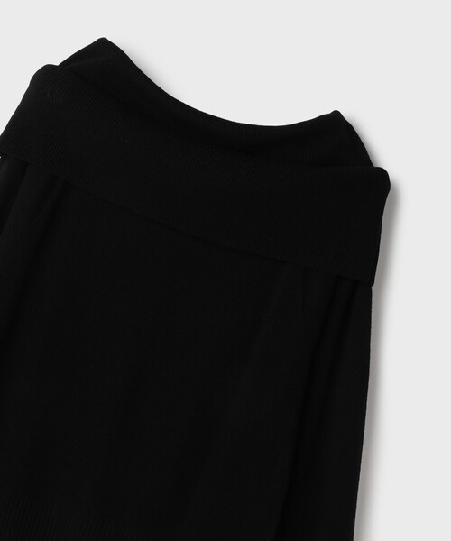 Diagram（ダイアグラム）の「ウールオフショルニットトップ（ニット/セーター・レディース・ボルドー/ブラック/オレンジ・36）」の13枚目の写真